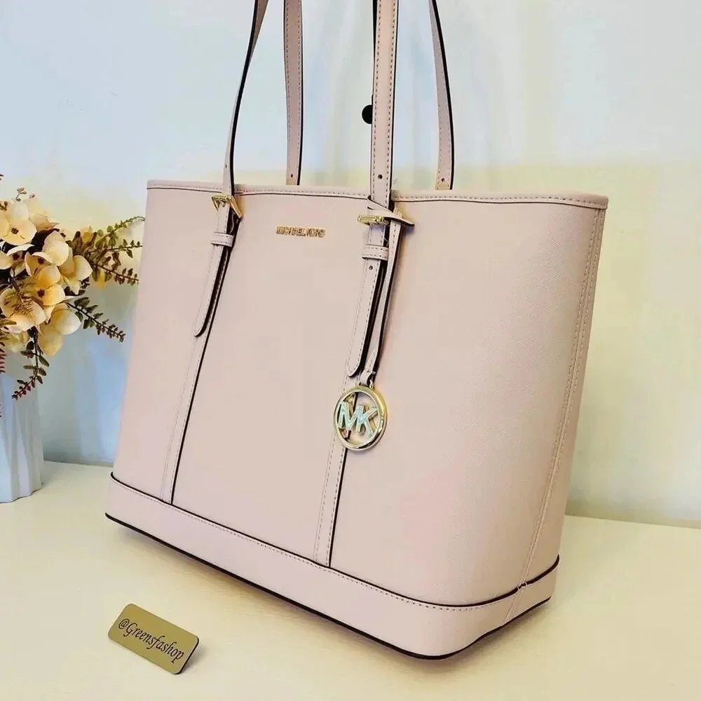 Michael Kors Purse Jet Set Travel Large Tote Leather - Picture 1 of 8